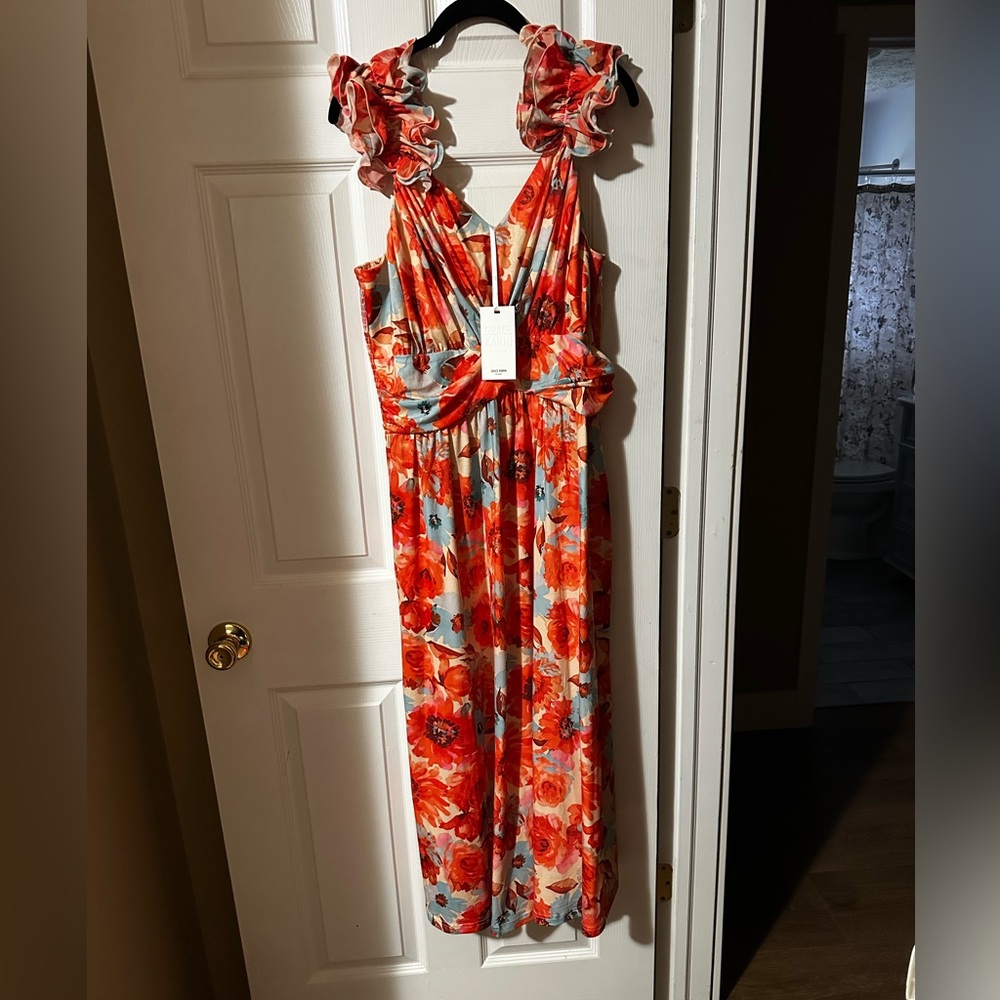 GRACE KARIN Women's Summer Floral Print Dress Sleeveless Casual Flowy Sundress